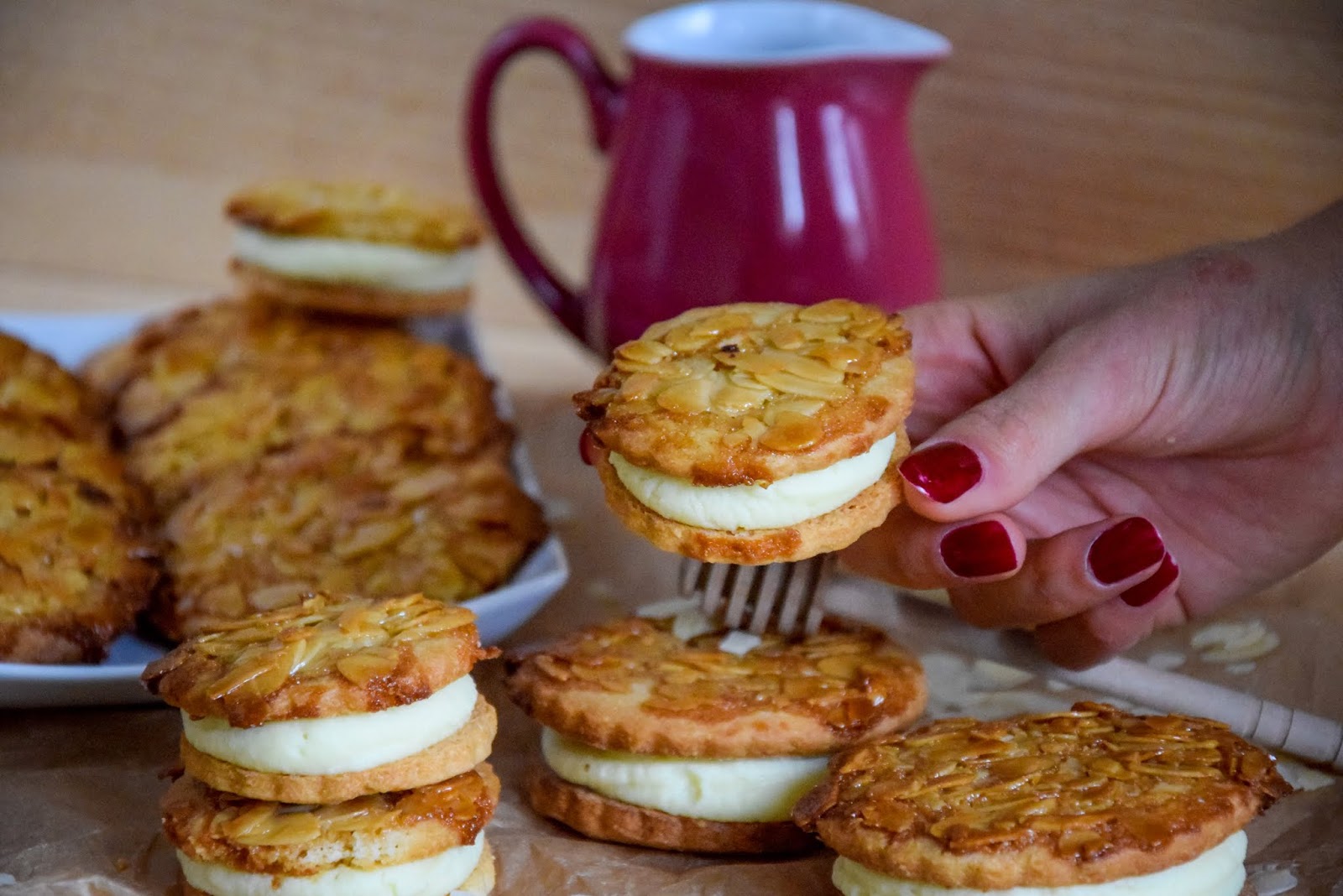 kiras_bakery: Bienenstich Kekse/ Plätzchen mit Mandelkruste