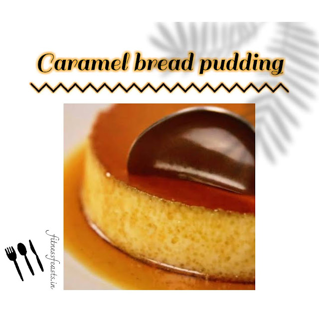 Caramel bread pudding