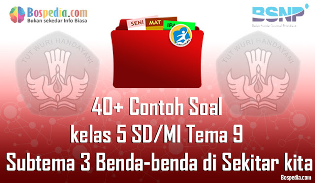 Lengkap 40+ Contoh Soal untuk kelas 5 SD/MI Tema 9