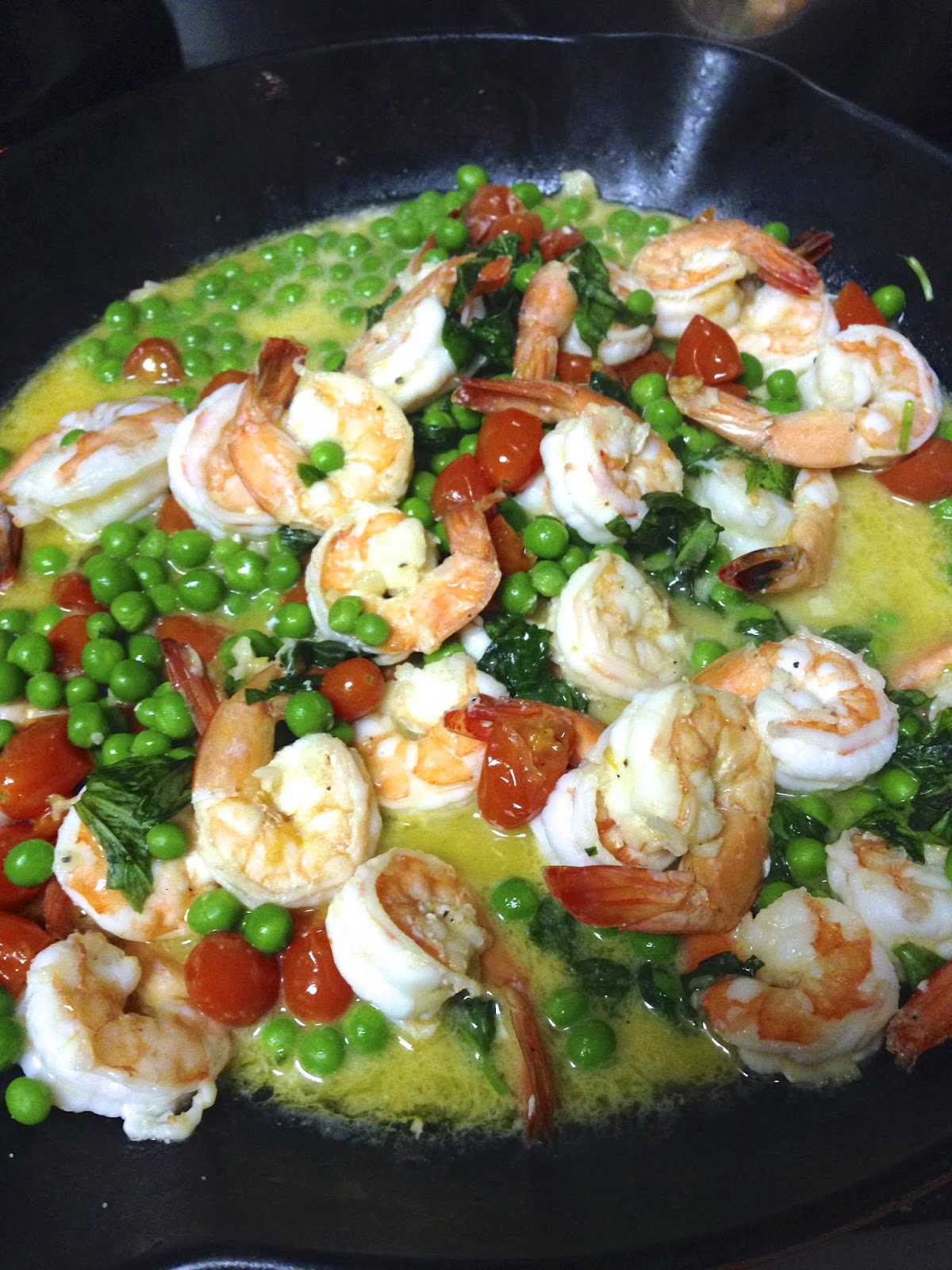 Jason's Recipe PANSEARED SHRIMP PASTA TEL AVIV COUTURE