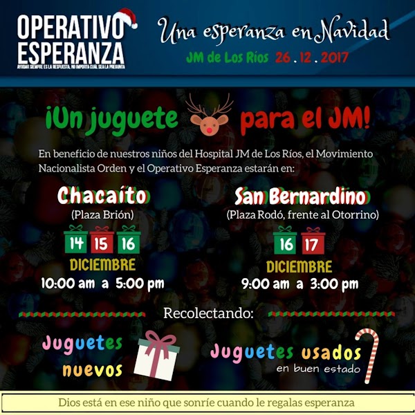 Participa en jornada de recolección de juguetes para niños del JM de Los Ríos Participa en jornada de recolección de juguetes para niños del JM de Los Ríos
