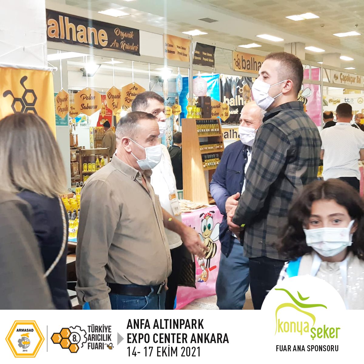 Armasad 8.Türkiye Arıcılık Fuarı 2021 ANKARA Altınpark fuar alanı, balhane 
