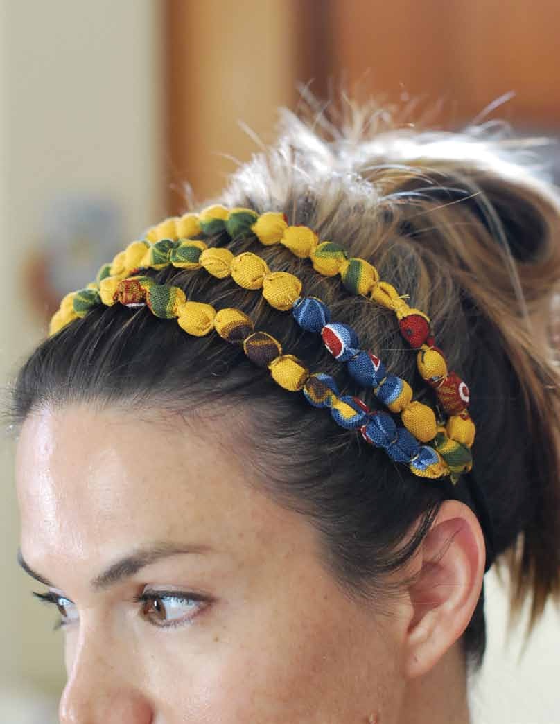 Fabric Beaded Headband Tutorial