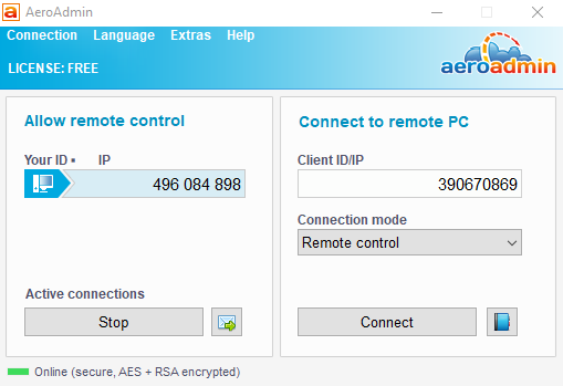 Datajeda Computer Basic: Aeroadmin โปรแกรม Remote ผ่านเครือข่าย Internet