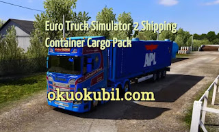 Euro Truck Simulator 2 Shipping Container Cargo Pack + AI Traffic v2.2 Mod İndir 2020