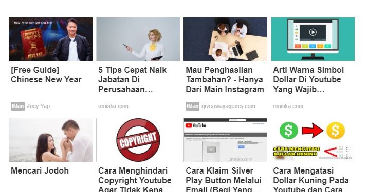 Cara Memasang Iklan Matched Content Di Blog Dengan Mudah Lengkap Dengan Gambar Omiska