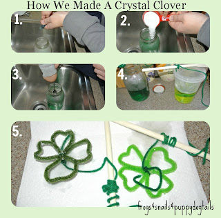 How to make a crystal clover for St. Patrick's day