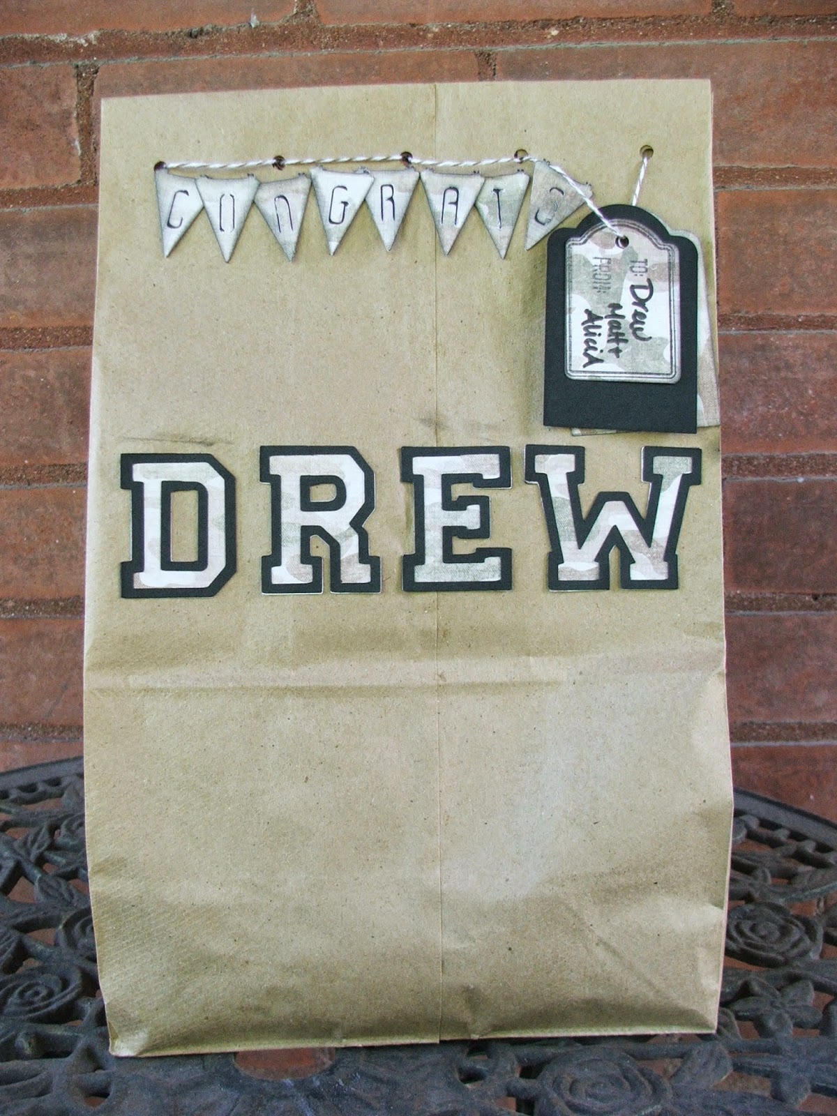 Golden Goddess Designs Drew's Camo Gift Bag