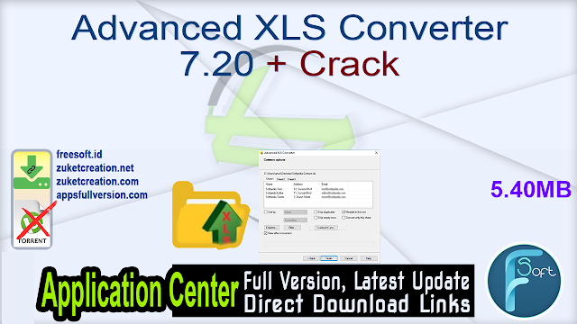 Advanced XLS Converter 7.20 + Crack
