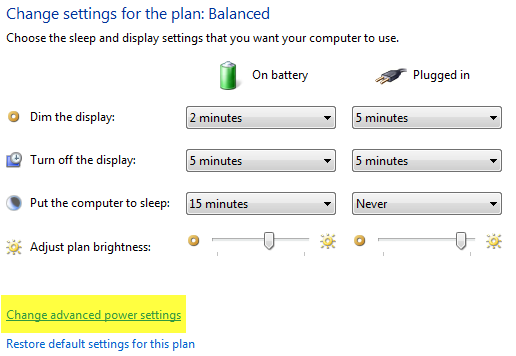 Luminosité adaptative dans Windows