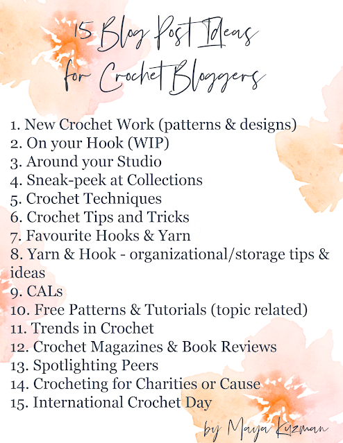 15 Blog Post Ideas for Crochet Bloggers