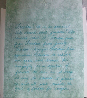 Cheryl Lynch Quilts: Writing On Fabric