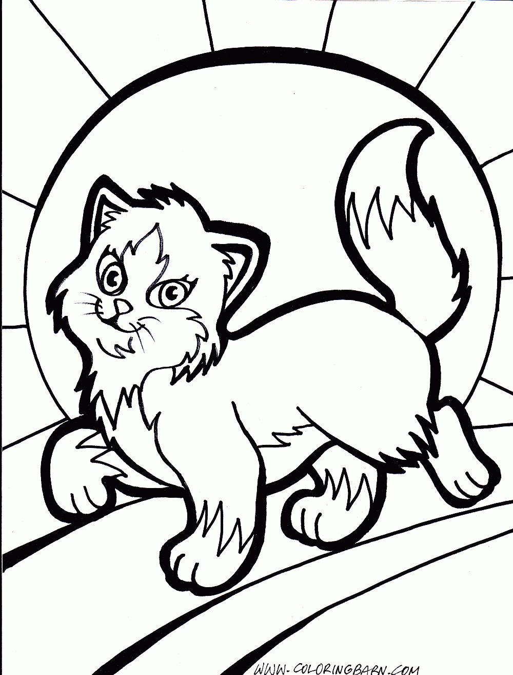 Free Printable Cat Coloring Page
