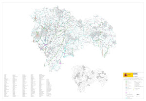 Mapa vías pecuarias de Guadalajara