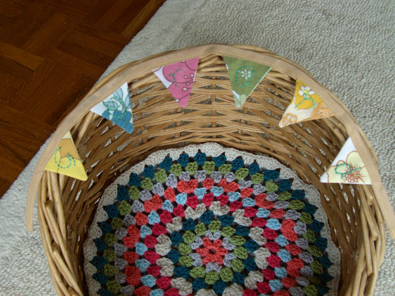 Peacock Blue Homemade Cat Bed