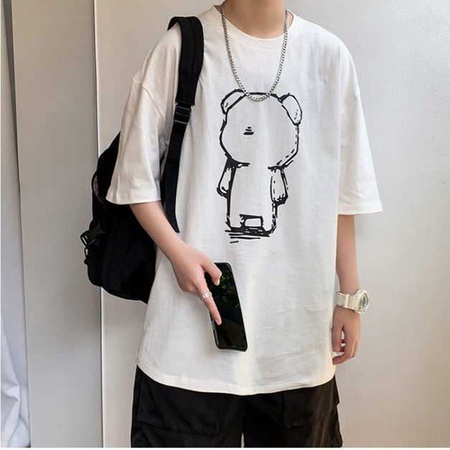 ÁO THUN TAY LỠ FORM RỘNG GẤU RỖNG