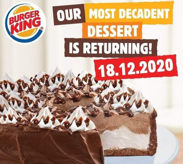 (Eat to Live) or (Live to Eat) Burger King Hersheys IC Pie