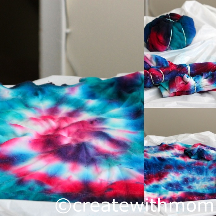 Create With Mom: Tie dying shirts with the Tulip tie dye kit
