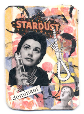 collaged artist trading cards