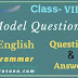Model Question -3 | English | Class 8  | Question & Answer | Grammar 