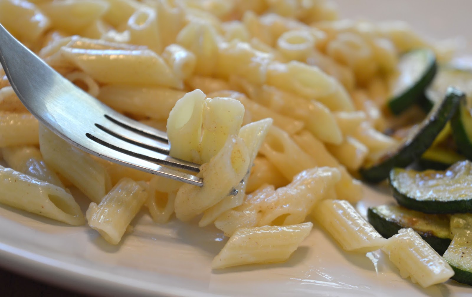 Mini Penne Pasta with Browned Butter and Parmesan Cheese