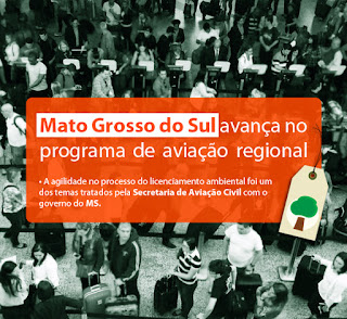 Mato Grosso do Sul avança no programa de aviação regional 