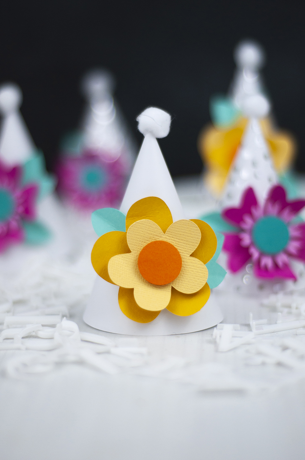 DIY Spring Party Hats with Paper Flowers Jen Gallacher