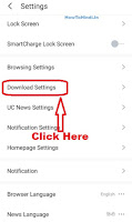 how to change download location in uc browser