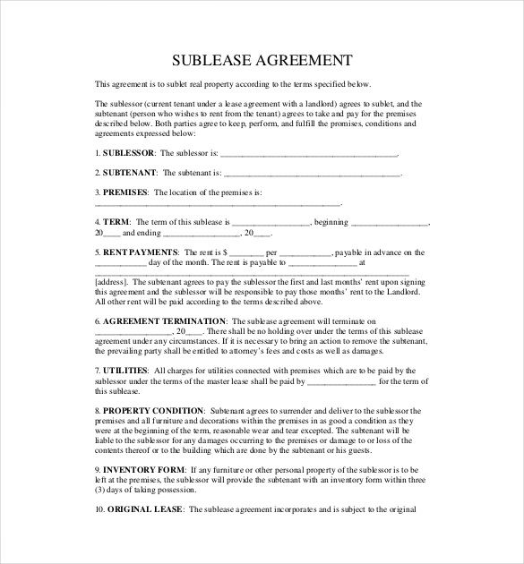 Sublet Letter Template ~ Resume Letter Sublet Letter Template ~ Resume Letter