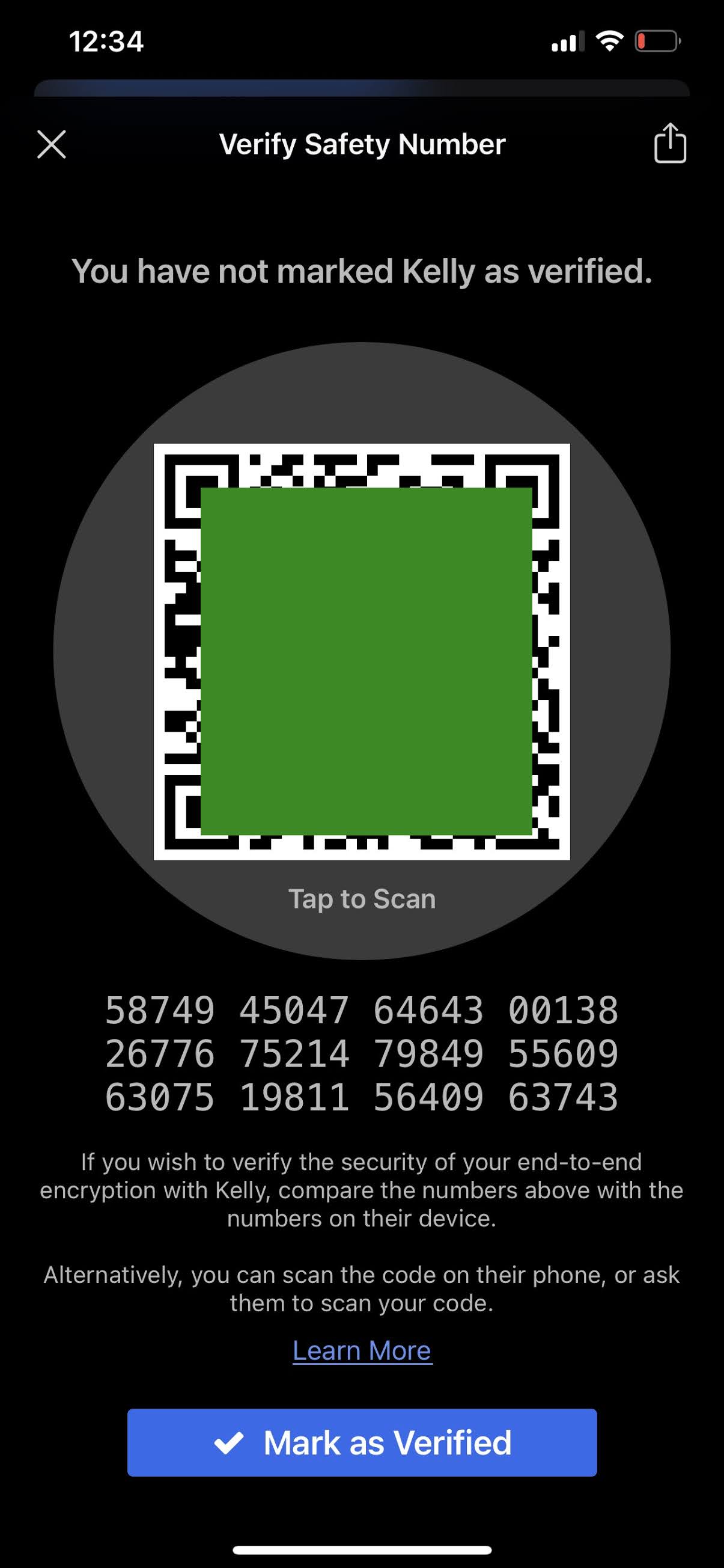 kelly kaoudis Signal safety number privacy issues