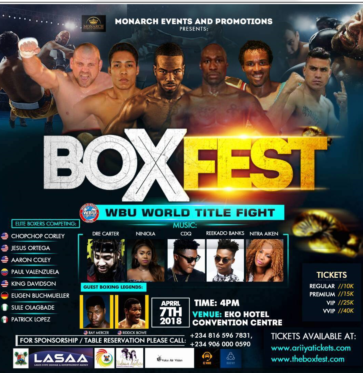 Be A Part Of The World S Biggest Boxing Festival The Event Is Almost Here Nollywood Movies