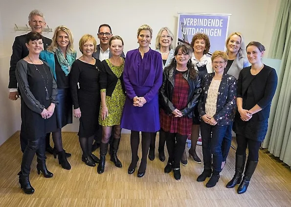 Queen Máxima of The Netherlands visited the Pijnacker-Nootdorpse Challenge in Nootdorp, that is supported by the Oranje Fonds Growth Programme