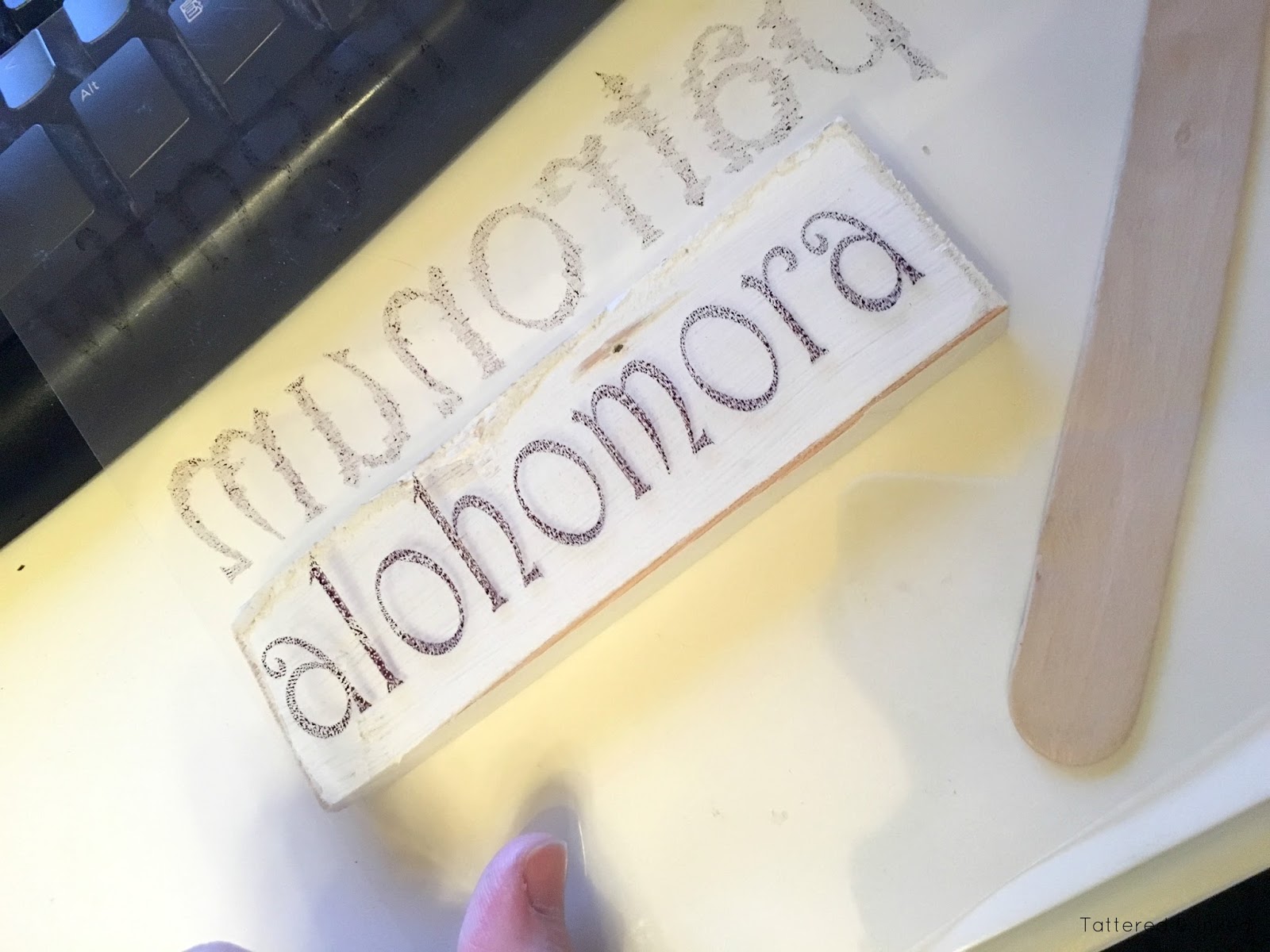 Tattered and Inked DIY Rubon Transfers for Wood, Paper & Fabric