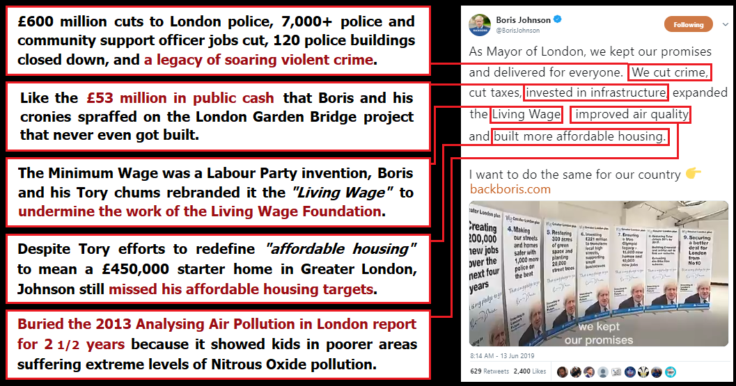 Boris Johnson's leadership pitch is a pack of lies