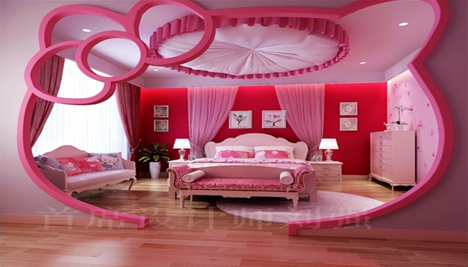 Gambar Kamar Tidur Hello Kitty Desain Kamar Anak Lucu 