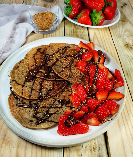 crêpes épaisses au tofu soyeux sans gluten