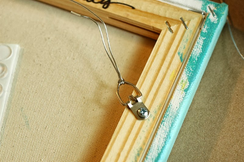 Lana Manis How to Wire a Canvas Painting