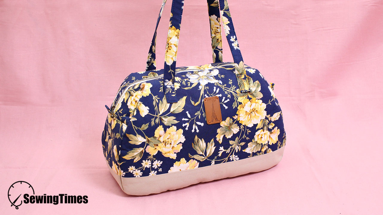 DIY Shoulder Purse Bag  How to make Fabric Handbag Sewing Pattern &  Tutorial [sewingtimes] 