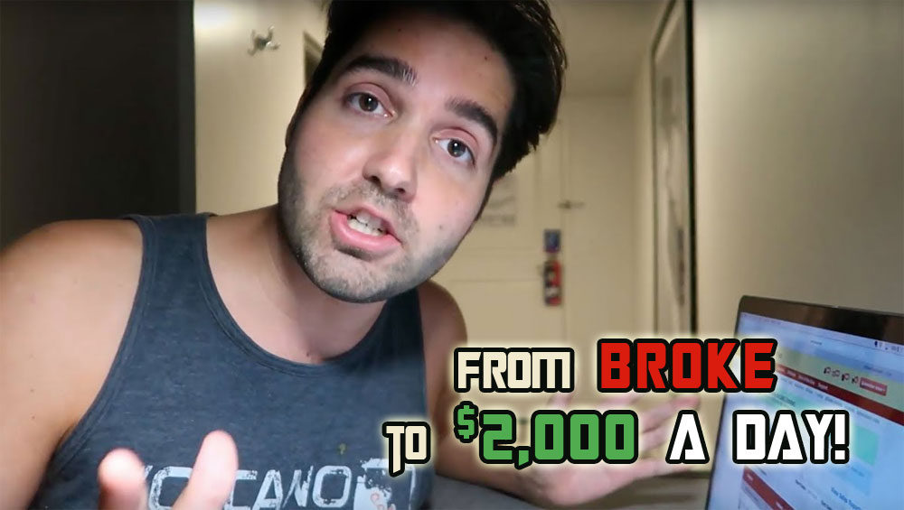 Learn how Brendan Mace went from broke to $2,000 per day with online marketing.