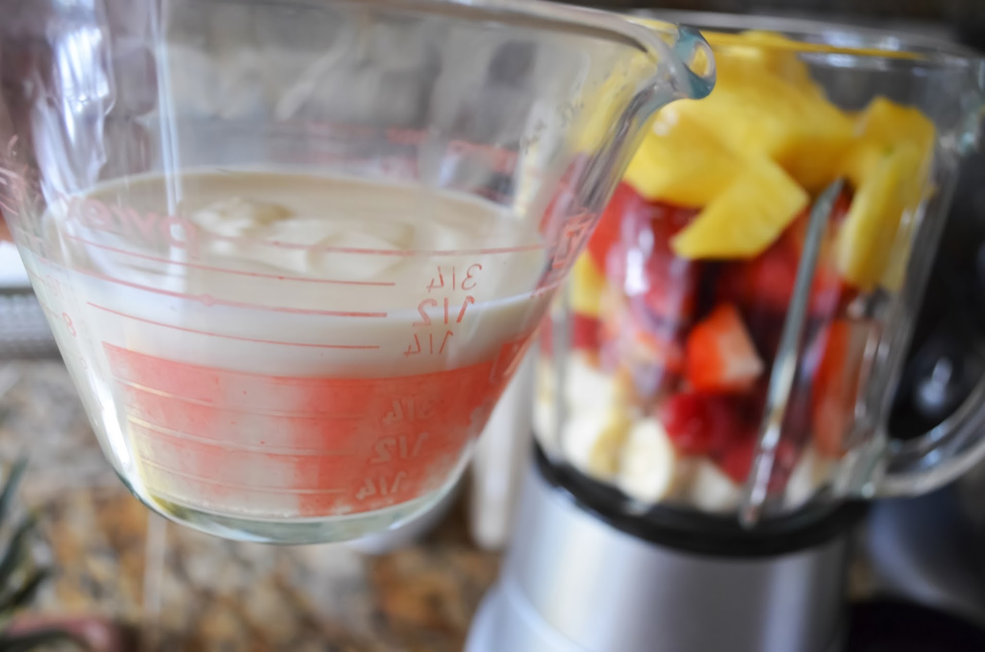 Pineapple Strawberry Raspberry Smoothie Recipe Serena Bakes Simply