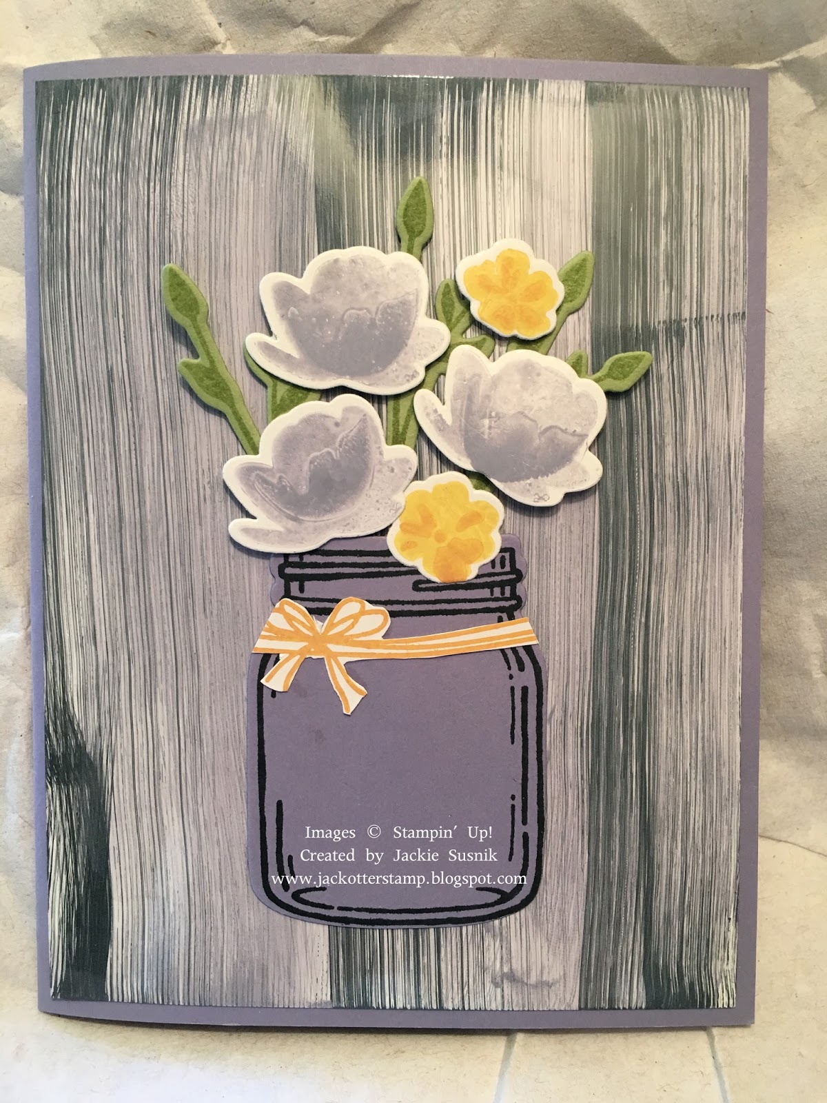 JackOtterStamp Stamp Off Glossy Cardstock Technique