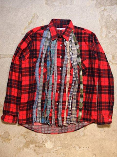 REBUILD BY NEEDLES "Ribbon Flannel Shirt in Assorted Color" Fall/Winter 2015 SUNRISE MARKET