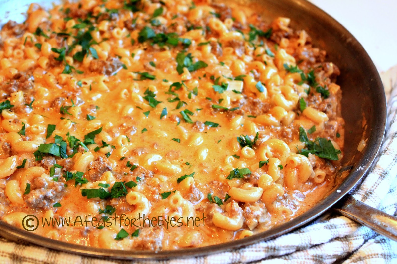 Homemade Cheeseburger Hamburger Helper (OnePot Wonder) A Feast For