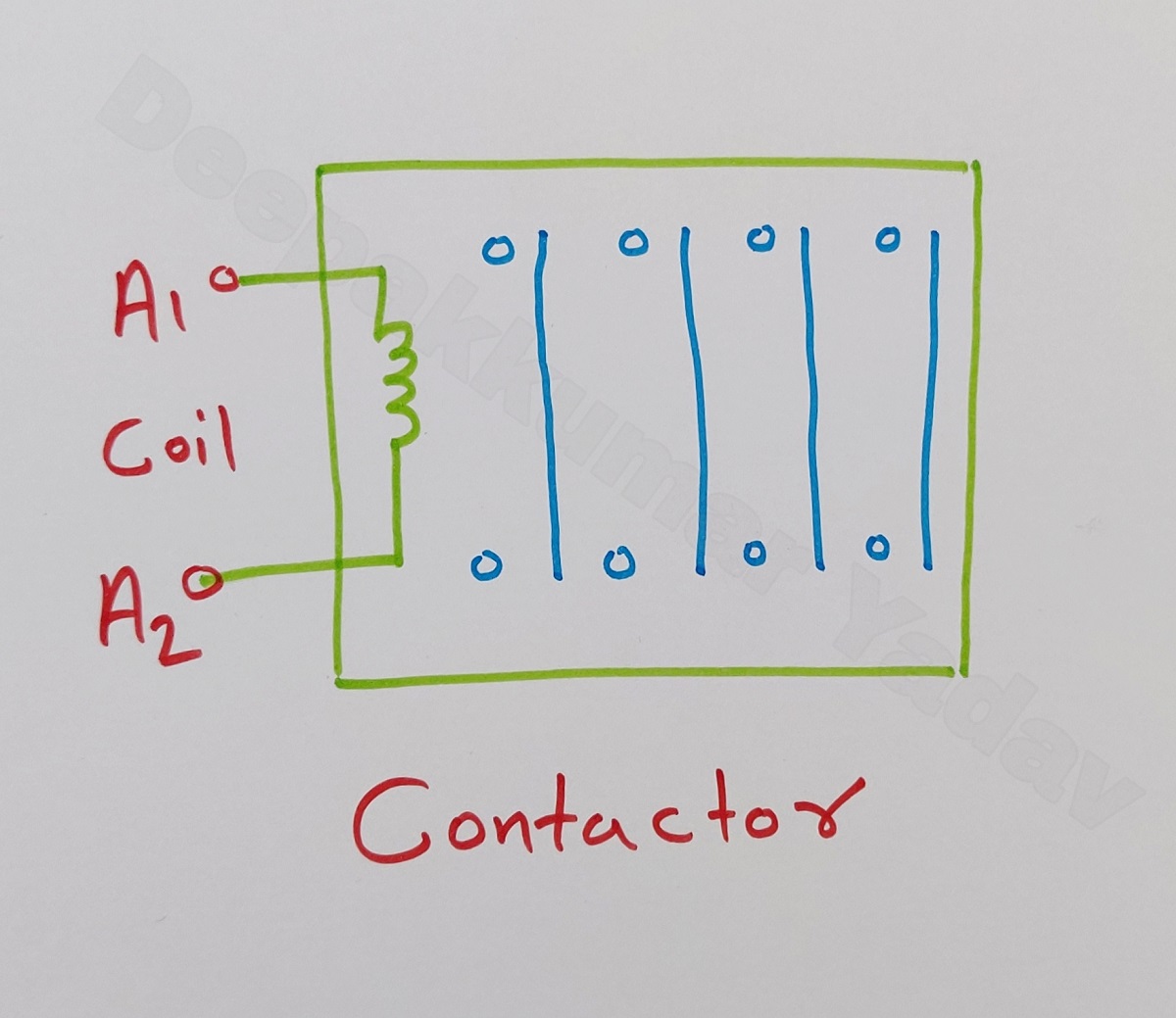 Star Delta Starter Controlling Diagram | Working of Star Delta Starter
