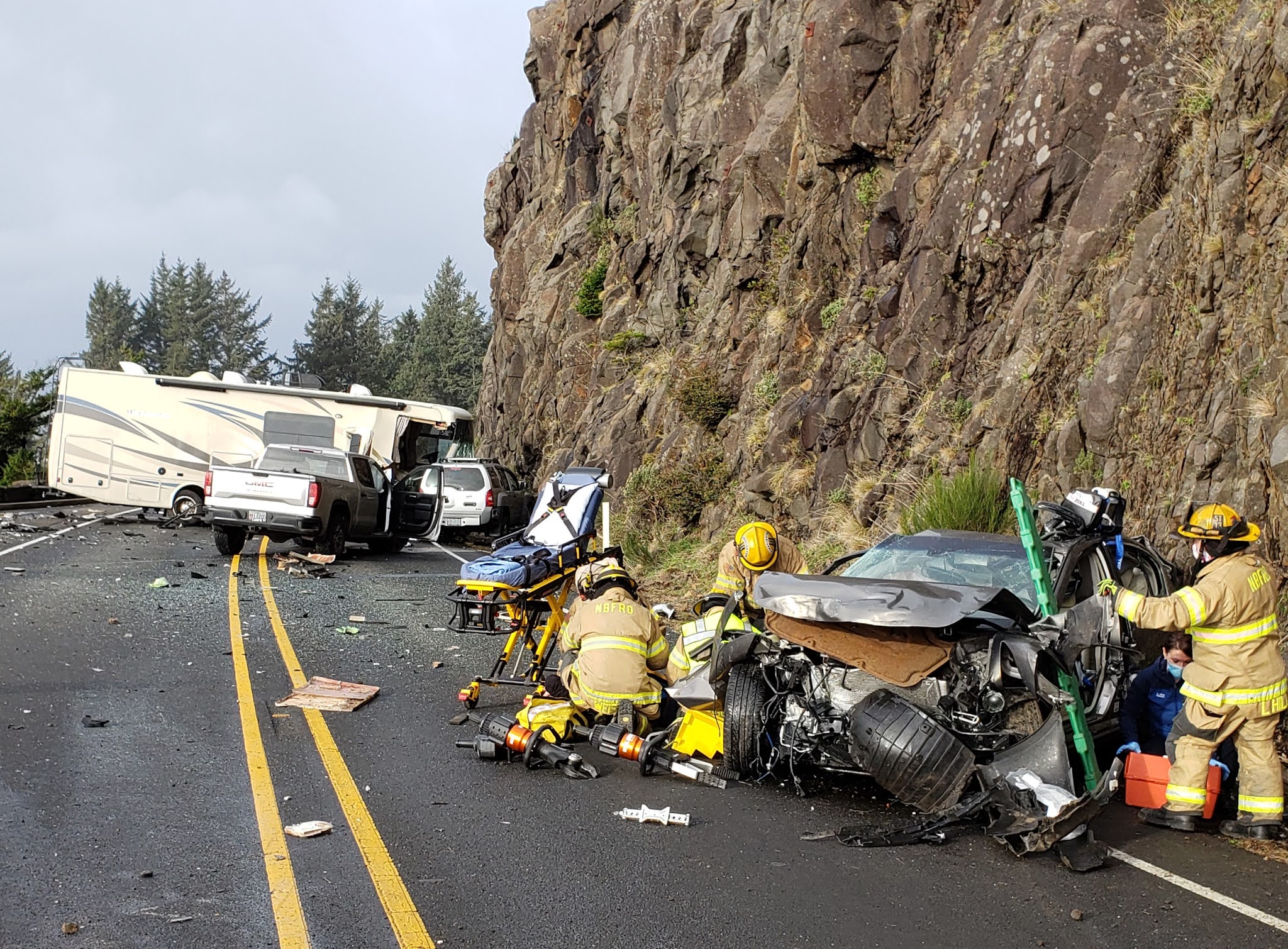 MULTIVEHICLE CRASH U.S.101 MILEPOST 40 TILLAMOOK COUNTY