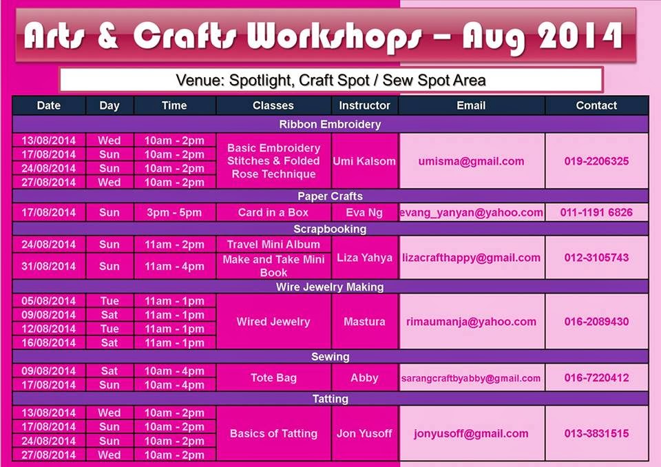 ACG's Creativity Hub Initiative (CHI) ACG Craft Schedule in Spotlight
