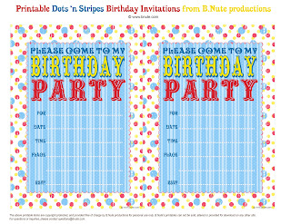 free printable birthday invitations templates