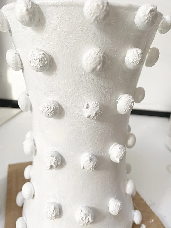 chenille dot look from textured paint