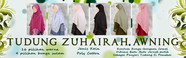 tudung zuhairah awning