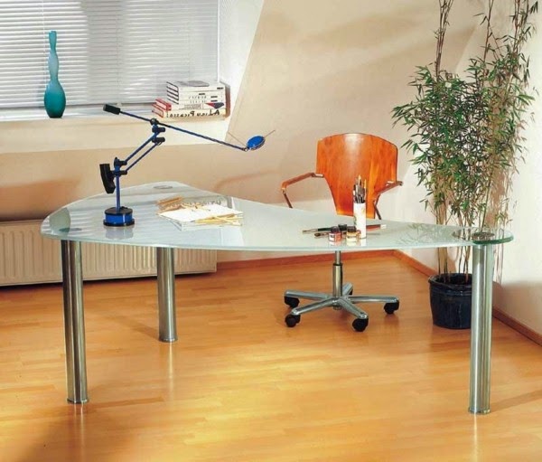 Glass writing desk – wonderful ideas!